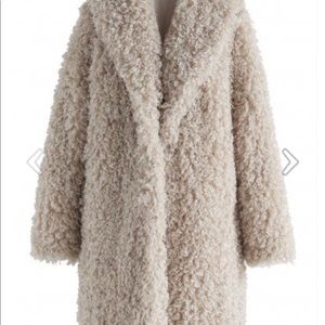 Faux fur coat